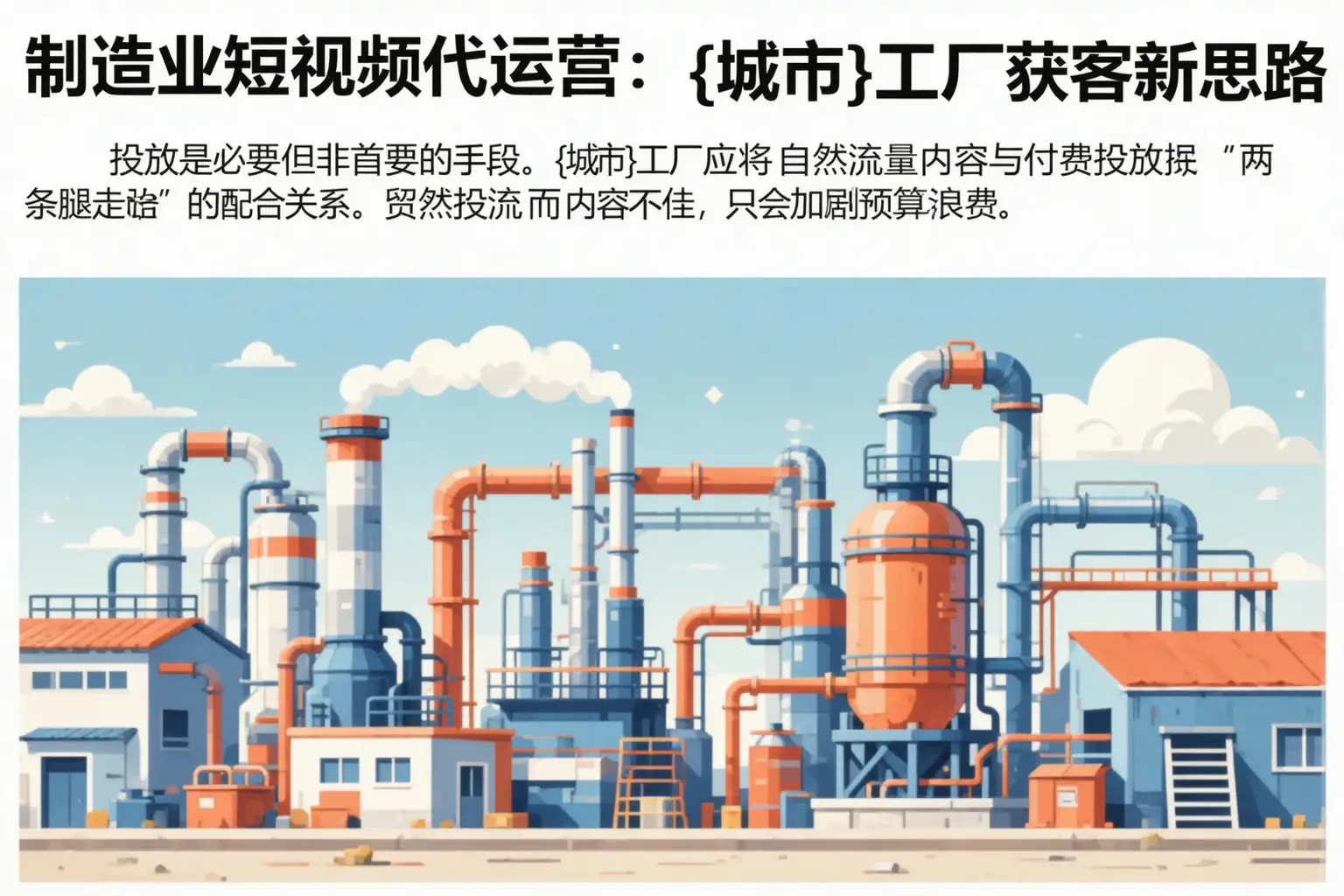 制造业短视频代运营：澄迈工厂获客新思路