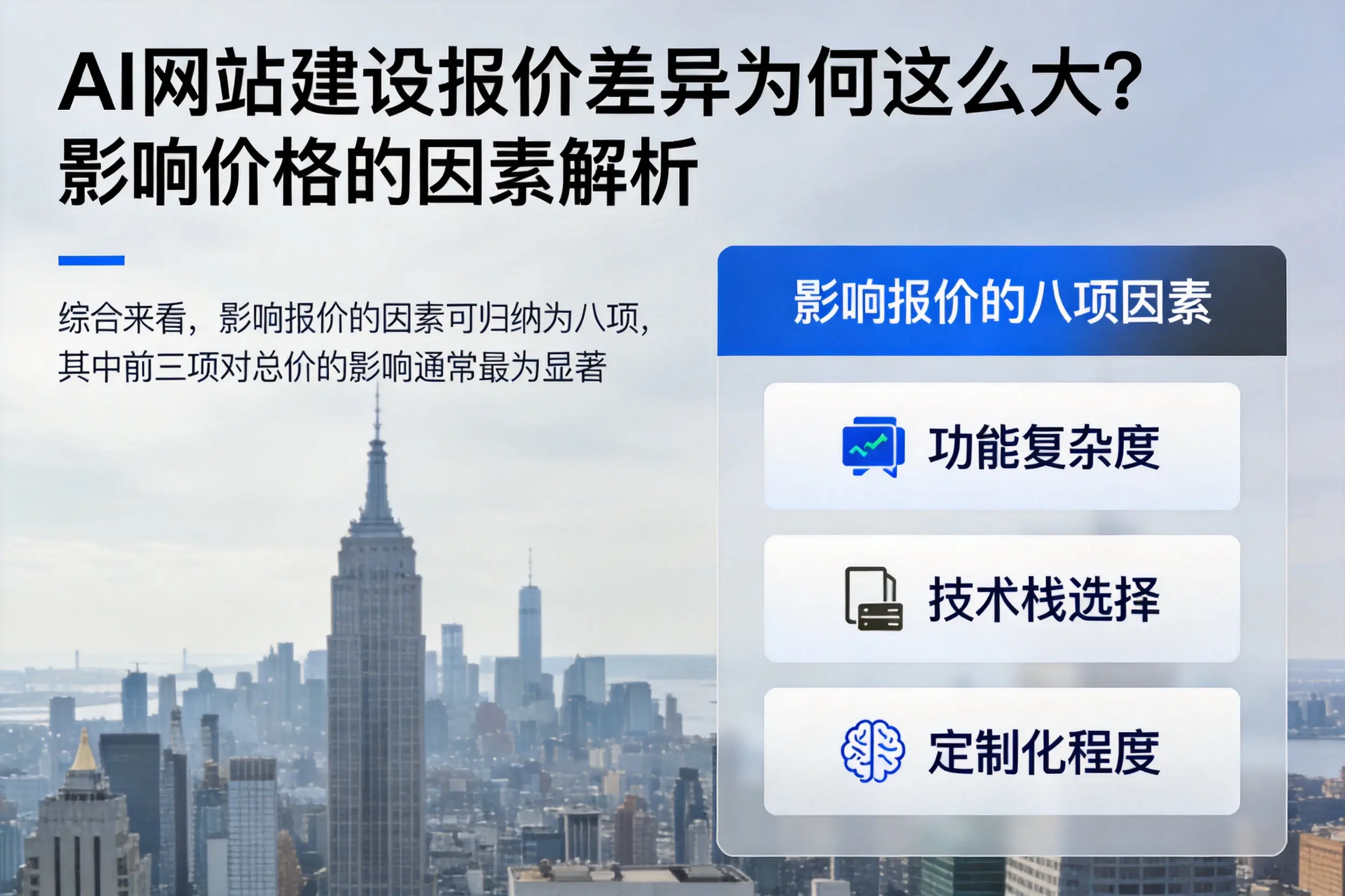 澄迈AI网站建设报价差异为何这么大？影响价格的因素解析