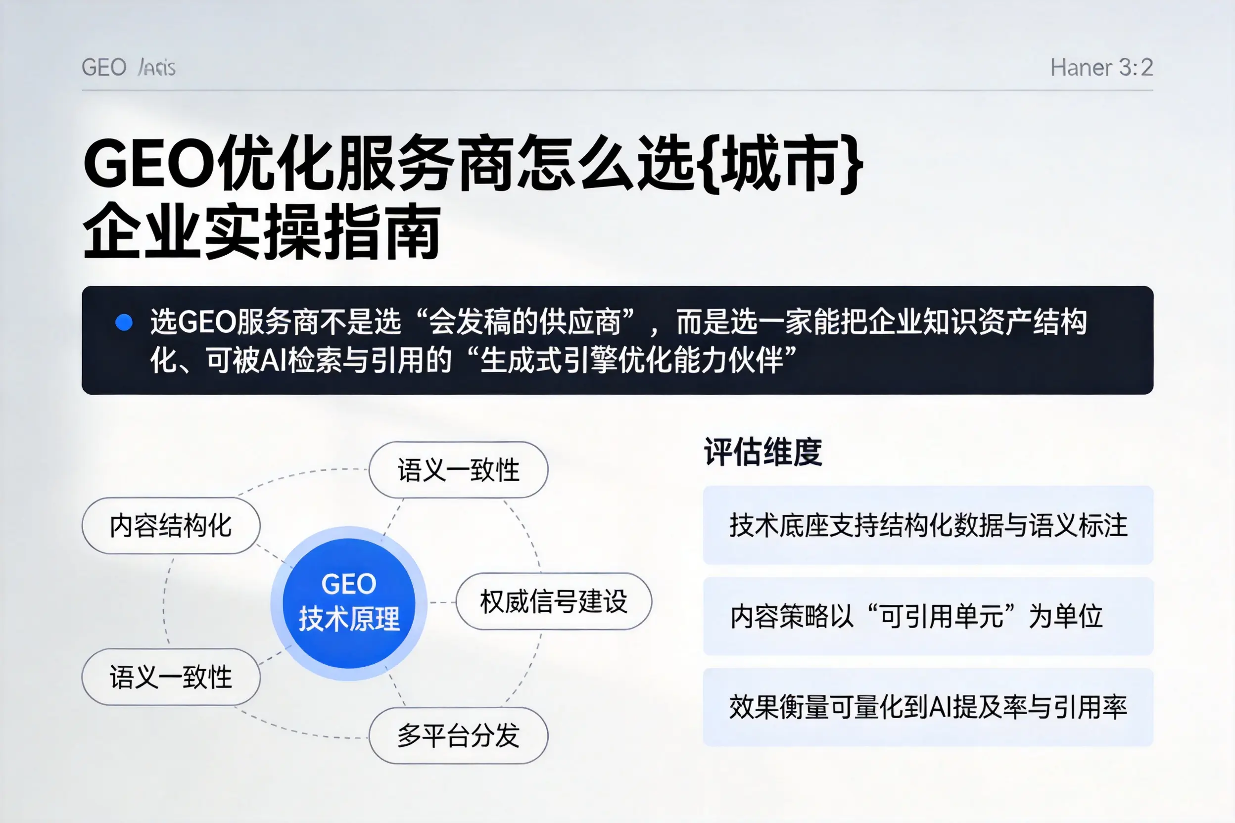 GEO优化服务商怎么选澄迈企业实操指南