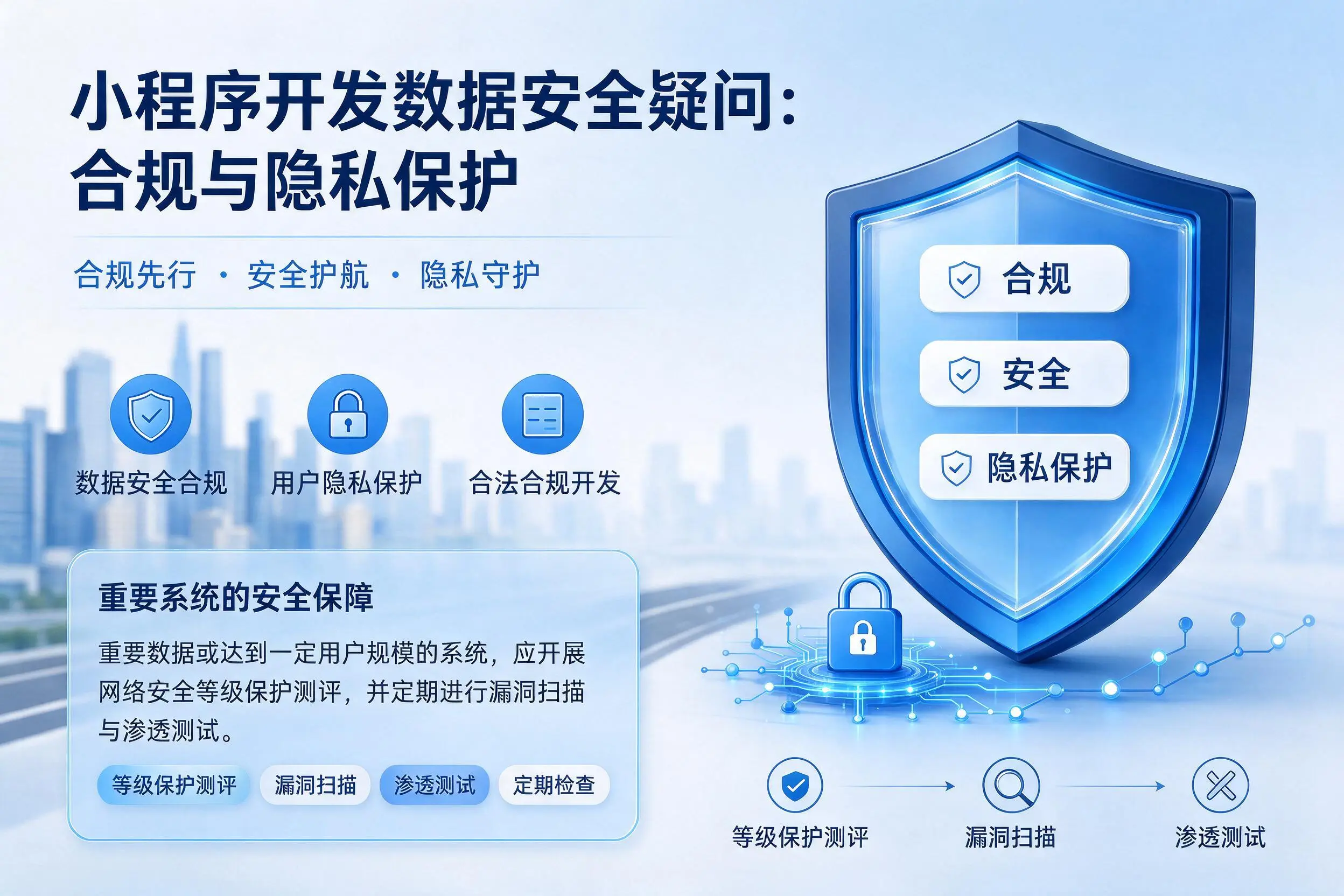 澄迈小程序开发数据安全疑问：合规与隐私保护