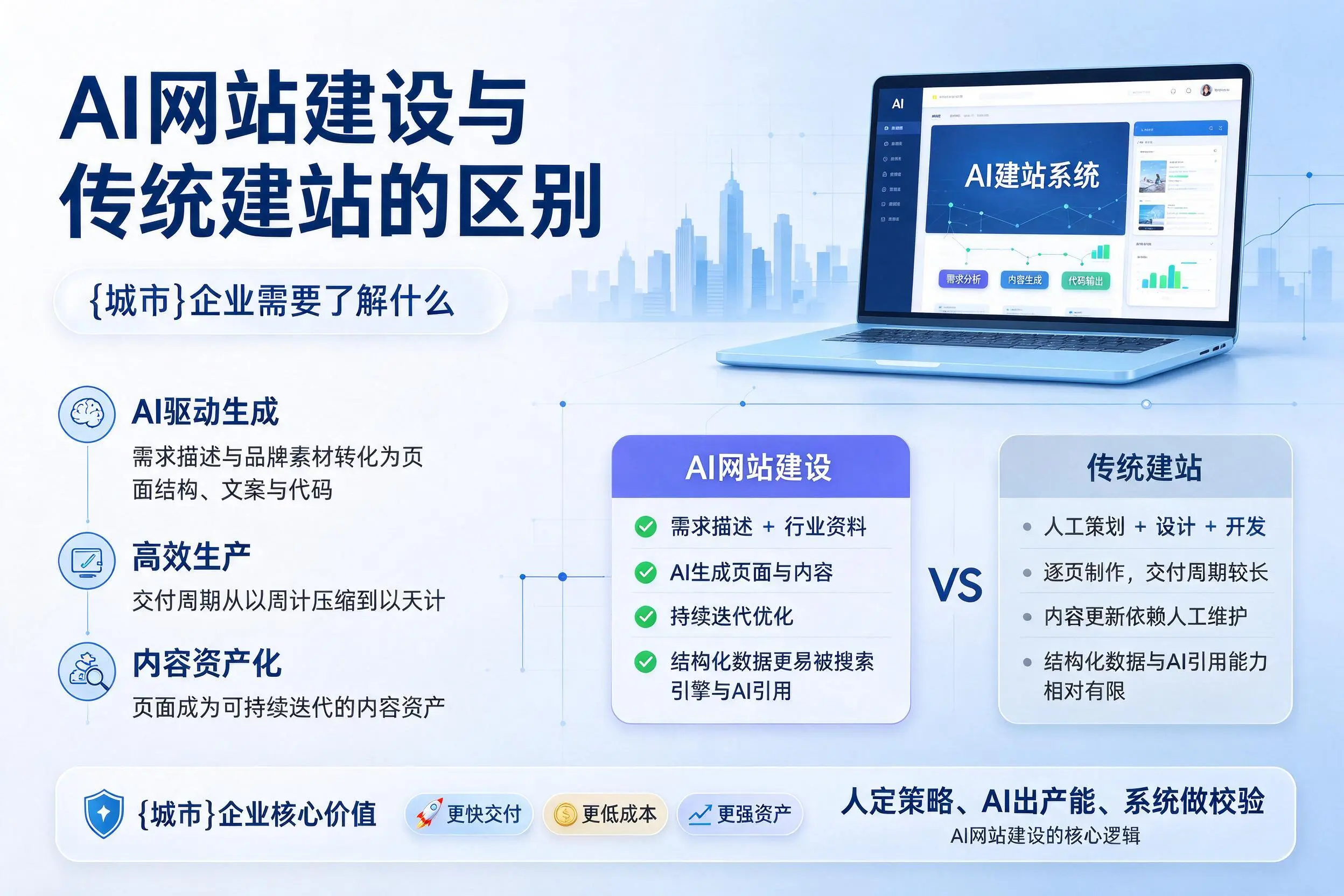 AI网站建设与传统建站的区别,澄迈企业需要了解什么