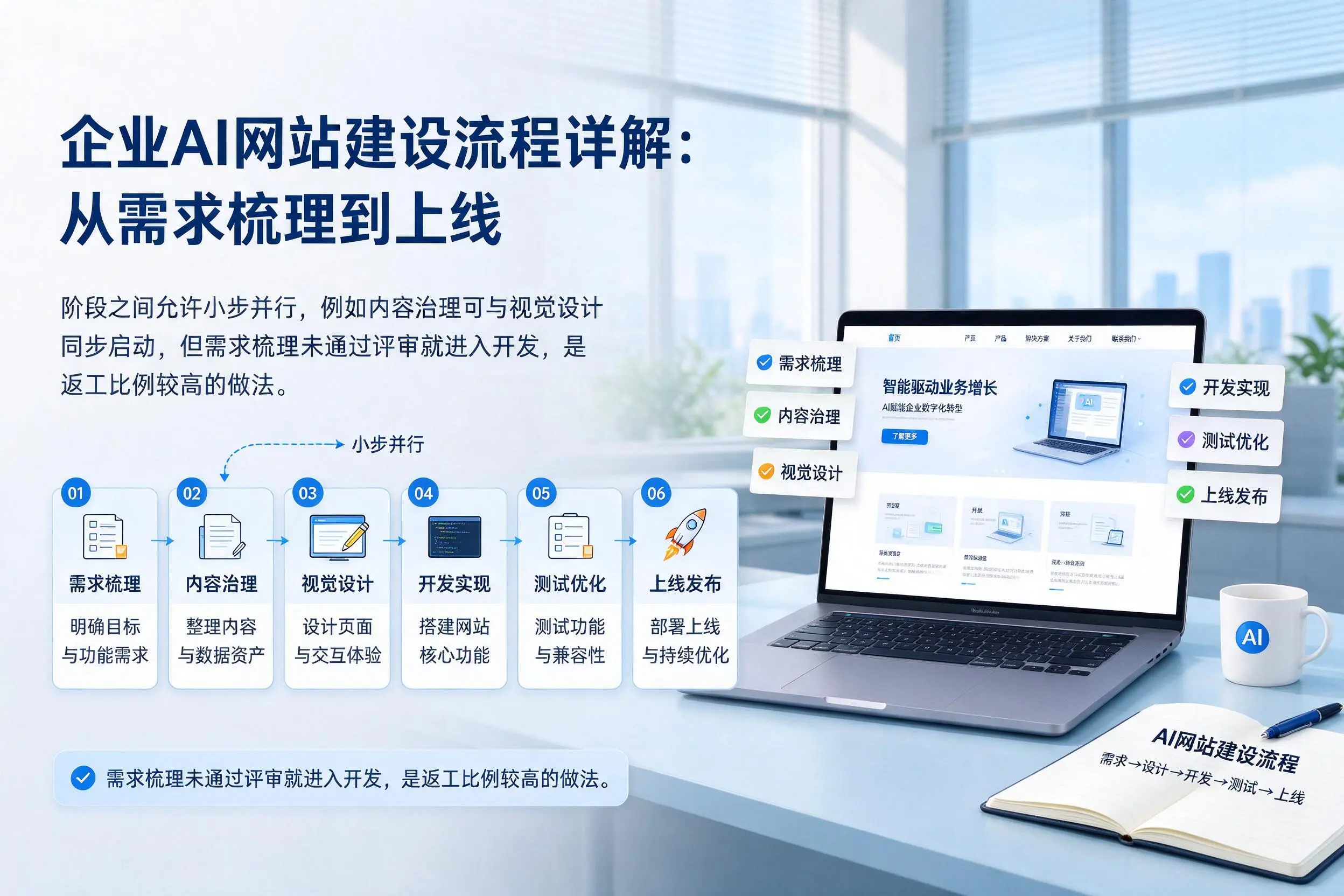 澄迈企业AI网站建设流程详解：从需求梳理到上线