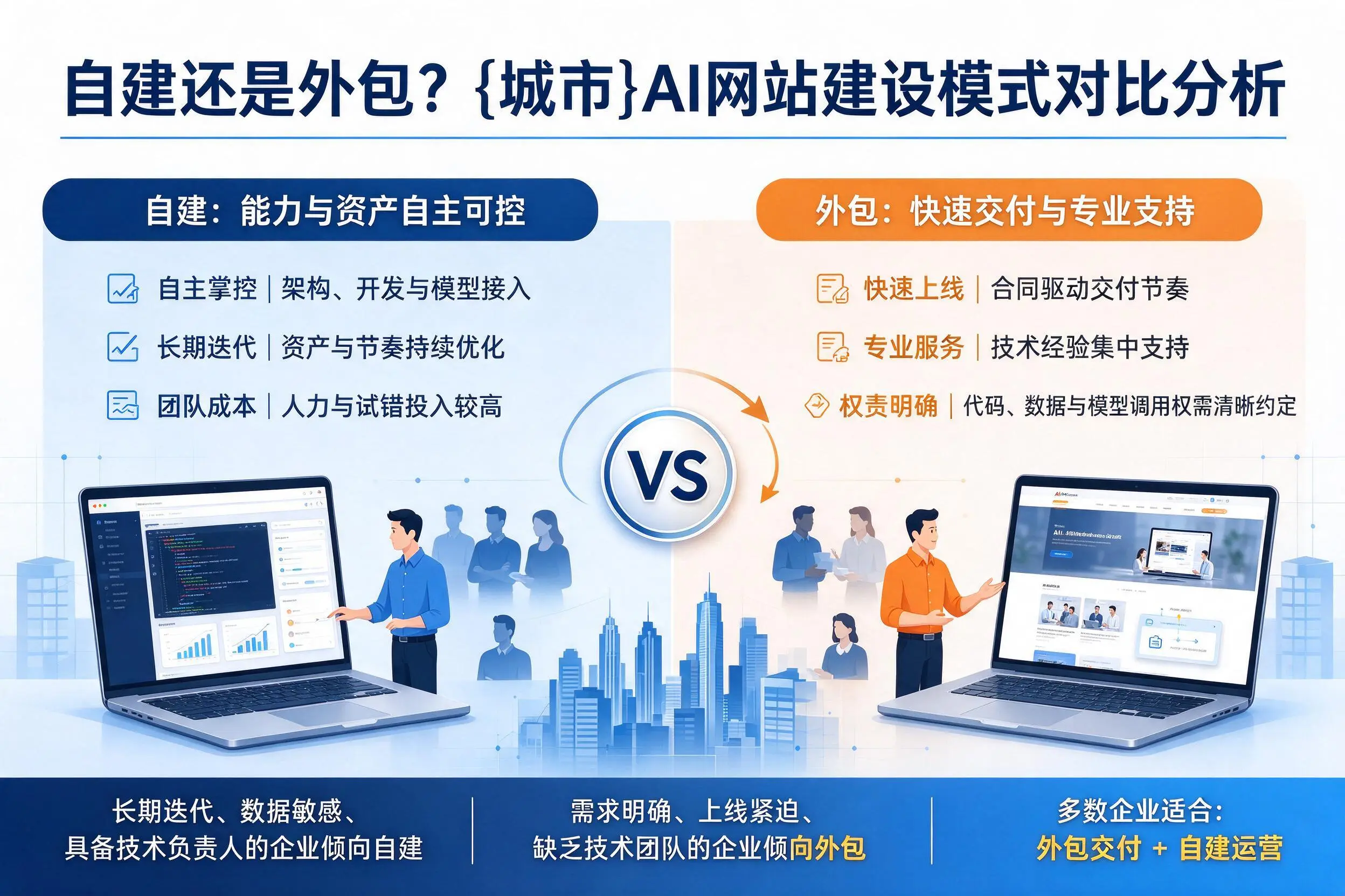 自建还是外包？澄迈AI网站建设模式对比分析