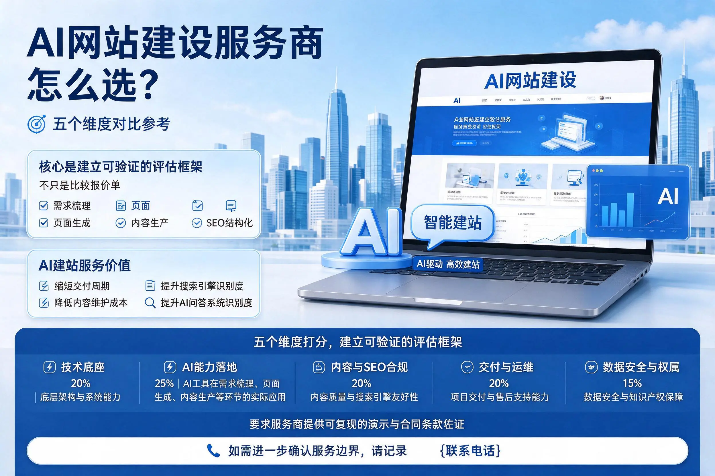 澄迈AI网站建设服务商怎么选？五个维度对比参考