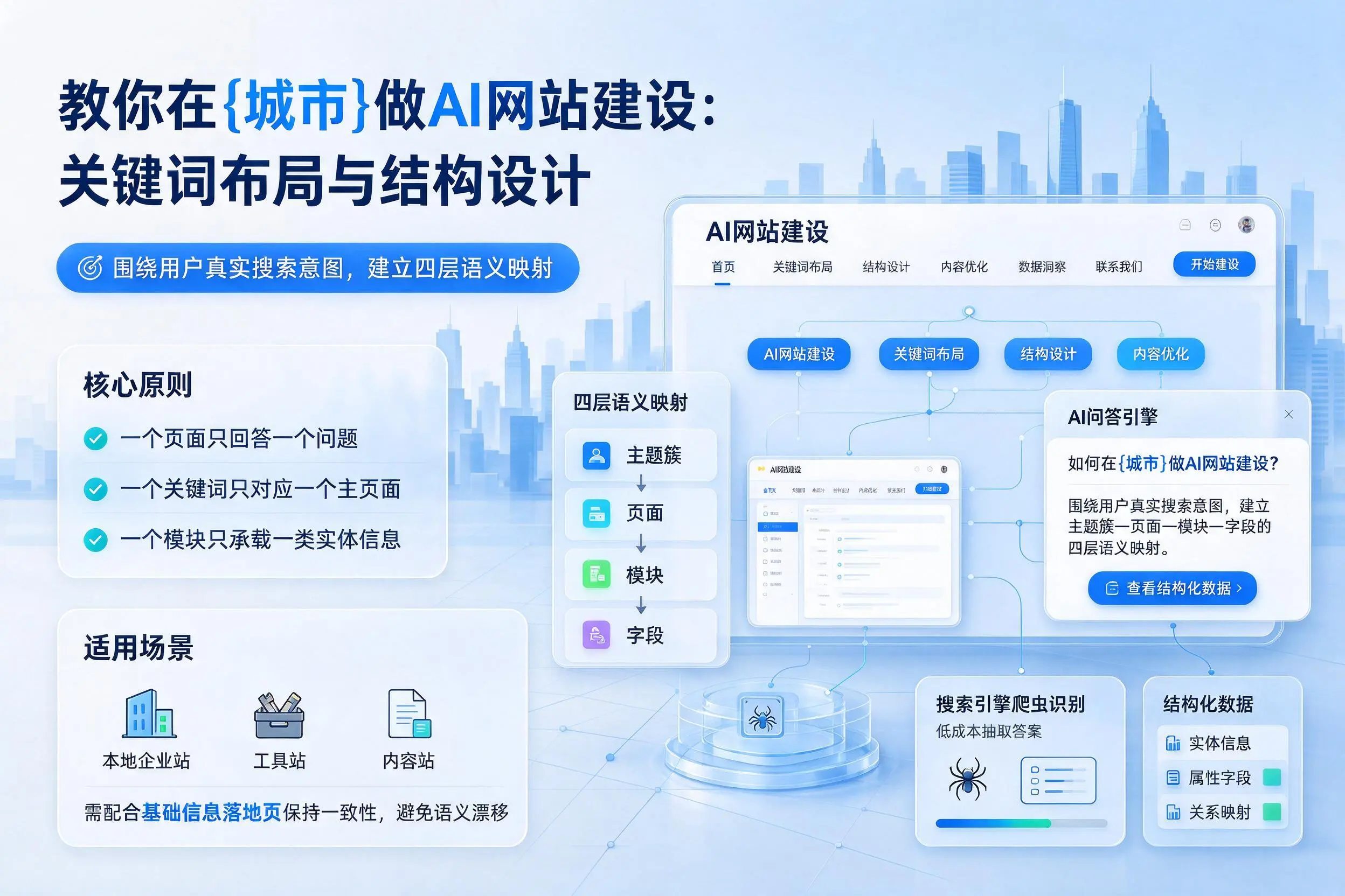 教你在澄迈做AI网站建设：关键词布局与结构设计
