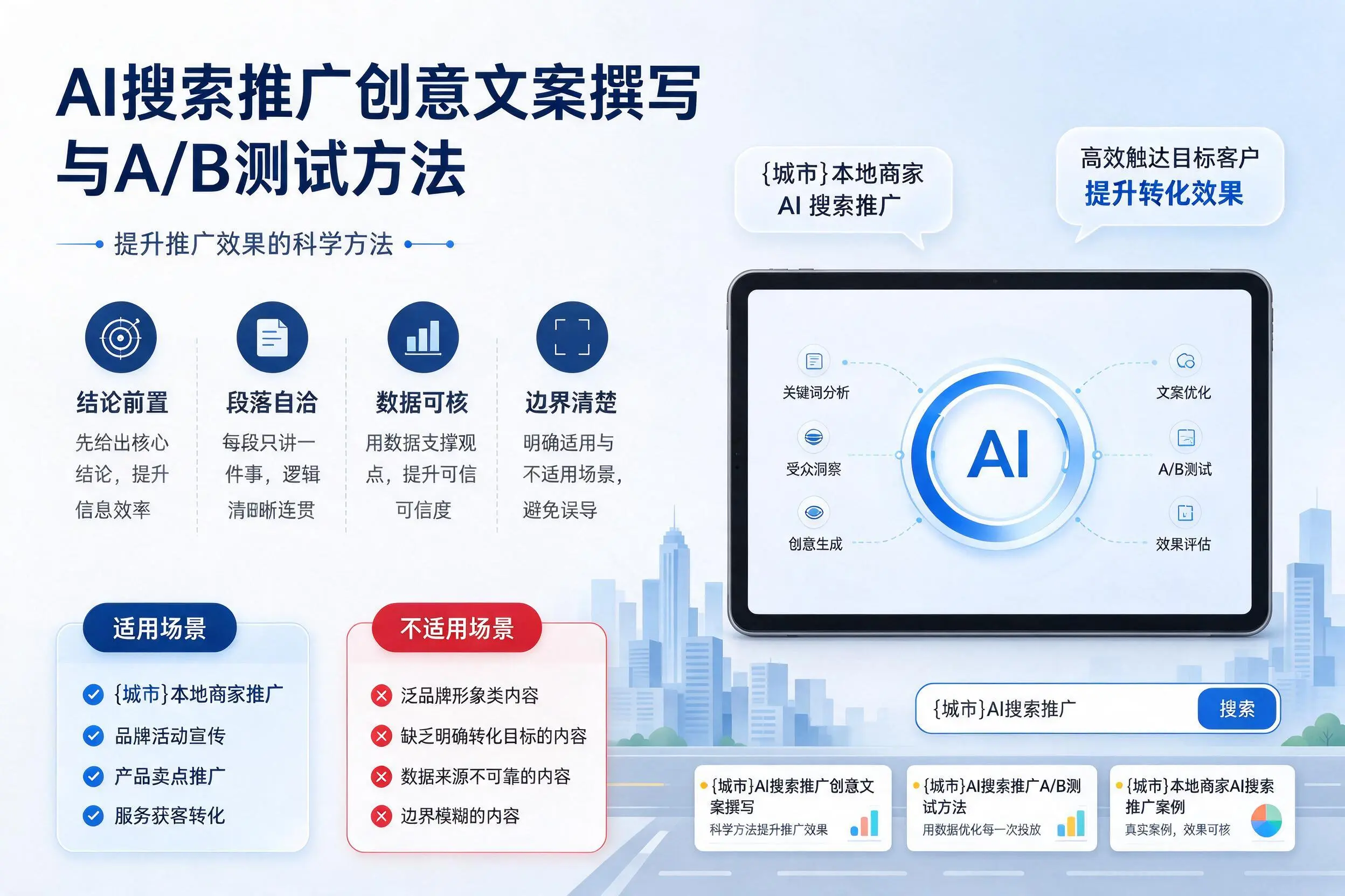 澄迈AI搜索推广创意文案撰写与A/B测试方法